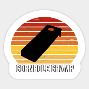 Cornhole Champ - PanfurWare LLC Sticker